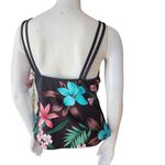 NWT Jamaica Bay Tropical Nights Brown Floral Tankini Top (14D) Brown Size 14 Photo 3