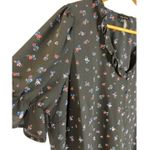 1. State  Plus Size Ruffle Floral Print Button Front Puff‎ Sleeves Blouse Size 1X Photo 3