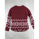 Title Nine Womens S Por Vida 2.0 Sweater Fair Isle Aztec Retro Geo Silk Wool NWT Photo 7