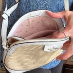 Kate Spade Authentic  leather/Straw zip top Crossbody Photo 14