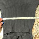Wilfred Aritzia Free Knit Cut Out Mini Ribbed Dress Black Knit Women’s Small Photo 4