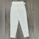 ALC Frank A.L.C Ivory High-Waisted Belted Straight Leg  Pants Photo 1