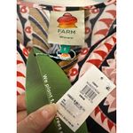 Farm Rio NWT Pineapple Jewelry Midi Dress Brown Pink Print Size Small Photo 4