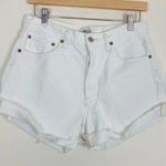 AGOLDE  Parker Long white denim cut off shorts. Size 27. Photo 0