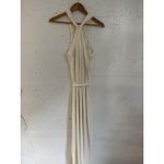 Halston Heritage  Dress Womens Medium Chalk White Evening Gown Maxi JOJ161764 NWT Photo 1
