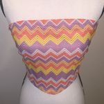 Rue 21  Colorful Crochet Knit Strapless Crop Top Photo 1