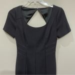 Kay Unger Black Sheath Dress Sz 6 Back Cut Photo 2