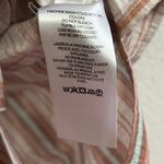 Free People Oversized Striped Button Down Top Coastal Casual Boho Small Oversize Photo 6