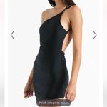 LIONESS  Black The Claudia Asymmetrical Dress Sz M Party Date Photo 2