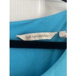 Soft Surroundings  Womens Plus 2x Blue Layered Chiffon Wedding Guest Tiered Photo 1