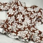 XL Brown Floral Flow mini tiki dress Photo 0