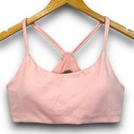 NEW Marika Pink Sports Bra Racerback Padded Light Support Athletic Size Large Photo 0