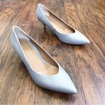 Vionic  • Josie Kitten Heel pump grey pointed toe leather cushioned orthotic Photo 2