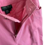 Lauren Jeans Co. Ralph Lauren Vintage 100% Cotton Pink Cropped Jeans Size 12 Photo 2