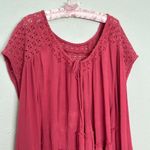 Free People Endless Summer Sz S Sunfest Crochet Embroidered Tunic Sweet Sang Photo 3
