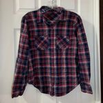 Timing  Red/Blue Plaid Button Up Flannel Shirt size L Photo 0