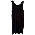 Columbia  Easy Does It! Black Drawstring Waist Utility Pocket Sun Dress Sz M Photo 2