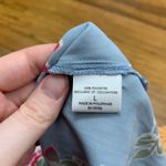 Josie Natori Floral Tank Top Womens Size Large Racerback Sleeveless Blue Pink Photo 5