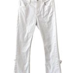 Citizens of Humanity Women's Size 30 White Drew Fray High Rise Crop Jeans Photo 3