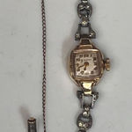 Bulova Antique Working Vintage  10K Gold Filled Art Deco Watch with Diamonds Photo 0