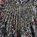 Charter Club  Navy Floral Short Sleeve Top Photo 2