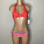 Trina Turk New.  poppy red bikini top. Size 12. Retails &89 Photo 2