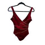 MiracleSuit ‎ Women's Burgundy Solid Swimwear One Piece Bodysuit Size 18 Photo 5
