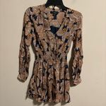 Intermix  Silk Dorinda Smocked Mini Floral Dress- Size 0 Photo 3