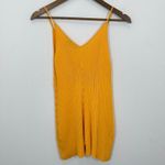 Free People Beach Nola Sweater Romper Bright Orange Size Small Resort Beach Photo 4