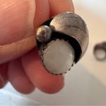 Vintage Sterling Silver Opal Stud Earrings Women’s Estate Jewelry Photo 5