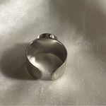Sarah Coventry Vintage Jet Set Black and Silver Ring Photo 4