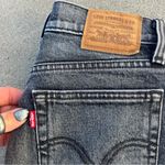 Levi's Levi’s Premium Wedgie Icon High Rise Tapered Straight Fit gray button fly jeans Photo 3