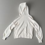 Paige Womens Textured Knit Drawstring Long Sleeve Sweater Hoodie Cream L Photo 1