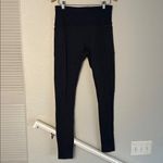 Athleta Exhale Heel Tight Leggings Softluxe Navy Blue Pocket Athleisure Athletic Photo 3