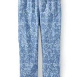NorthStyle Damask Print Jogger Chambray Pants Size L New Blue Size L Photo 0