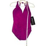 MiracleSuit Rock Solid Wrapsody Magenta One Piece, Size 8 Photo 6
