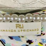 Amanda Uprichard Pastel Geometric Print Bell Sleeve Blouse Size M Photo 6