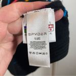 Spyder Merino Wool Quarter Zip Pullover Sweater Sz. Large Multicolored 3D Stripe Photo 2