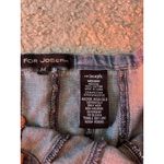 Vtg Y2K Fluted Denim Aline Skirt Med Coachella Rodeo Cowgirl Western Boho indie Blue Photo 8