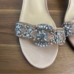 Betsey Johnson  Women's Sb-Mel Heeled Sandal tan silver size 5.5 Photo 2