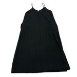 Mod Ref  Dress‎ Womens Small Black Knit V Neck Midi Pockets Photo 1