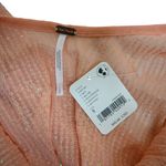 Free People Womens S Unapologetic Sequin Long Sleeve Top in Peach NEW Photo 9