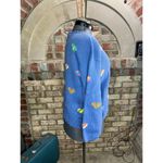 sweater cardigan hearts bright kidcore blue yellow pink green Size L Photo 5