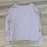 Old Navy  Women's Light Pink Long Sleeve V-Neck Top Photo 3