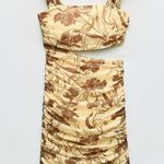 ZARA  Cut Out Printed Tulle Dress Photo 4