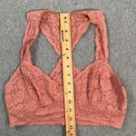 Free People Intimately Bralette Tank Top Size Medium Pink Racerback Coquette Photo 3