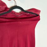 Chicwish  Bowknot Strapless Mermaid dress in Burgundy Photo 3