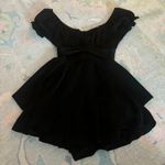 Dillard's Black Flowy Romper Photo 0
