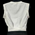 Halara  Crew Neck Sleeveless Cropped Yoga Top White Size Small Photo 6