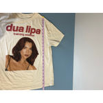 Dua Lipa  concert t shirt womens size M cream cropped Photo 5